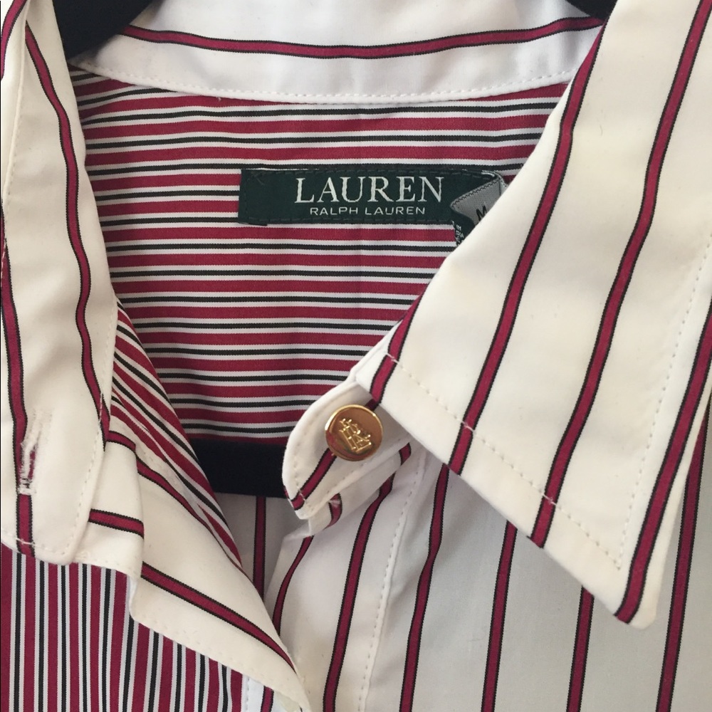 🆕LAUREN RALPH LAUREN STRIPED SHIRTDRESS🆕 - Picture 8 of 8